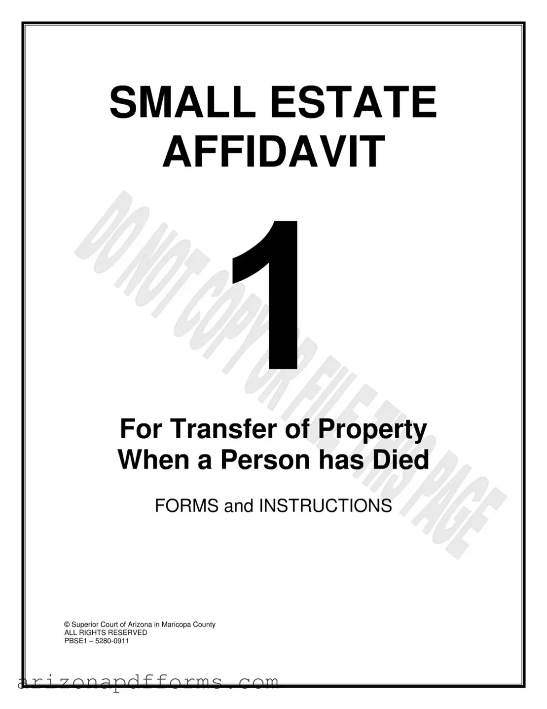 Blank Arizona Estate Template